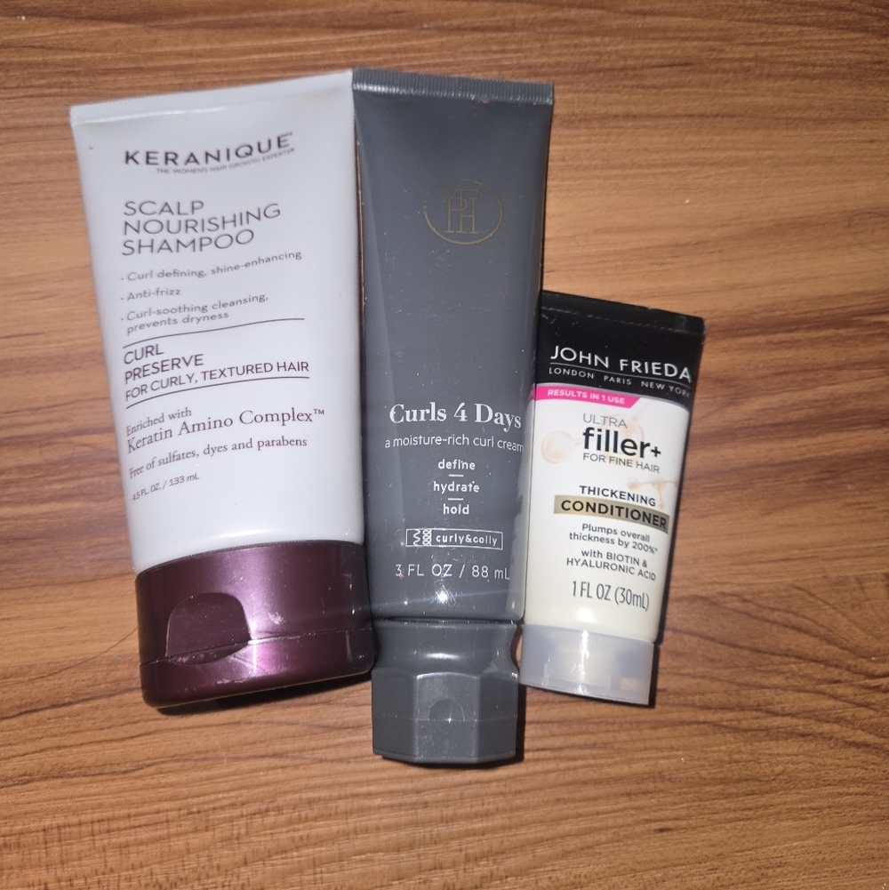 Hair Care Bundle Shampoo Conditioner Curl Cream NEW